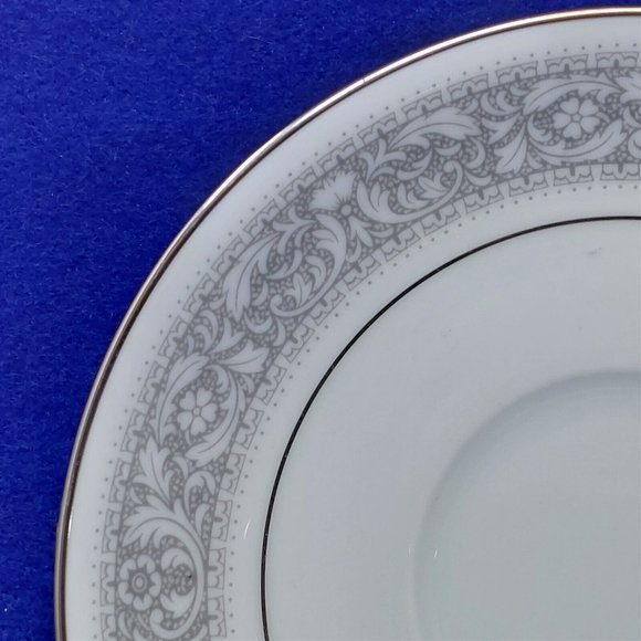 Footed Cup Saucer Noritake Naples Pattern Discontinued 6975 Fine China Vintage - Picture 9 of 9